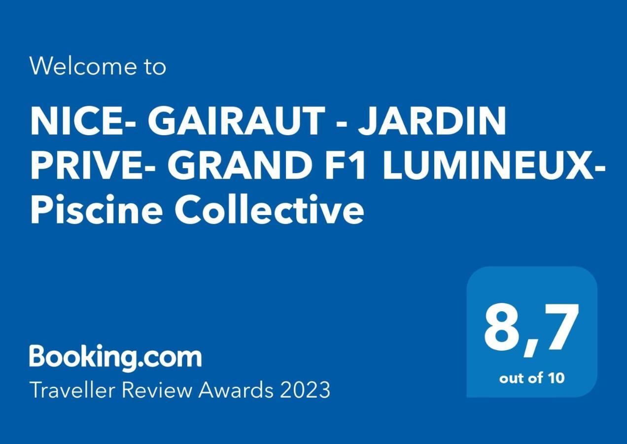 Nice- Gairaut - Jardin Prive- Grand F1 Lumineux-Piscine Collective ภายนอก รูปภาพ